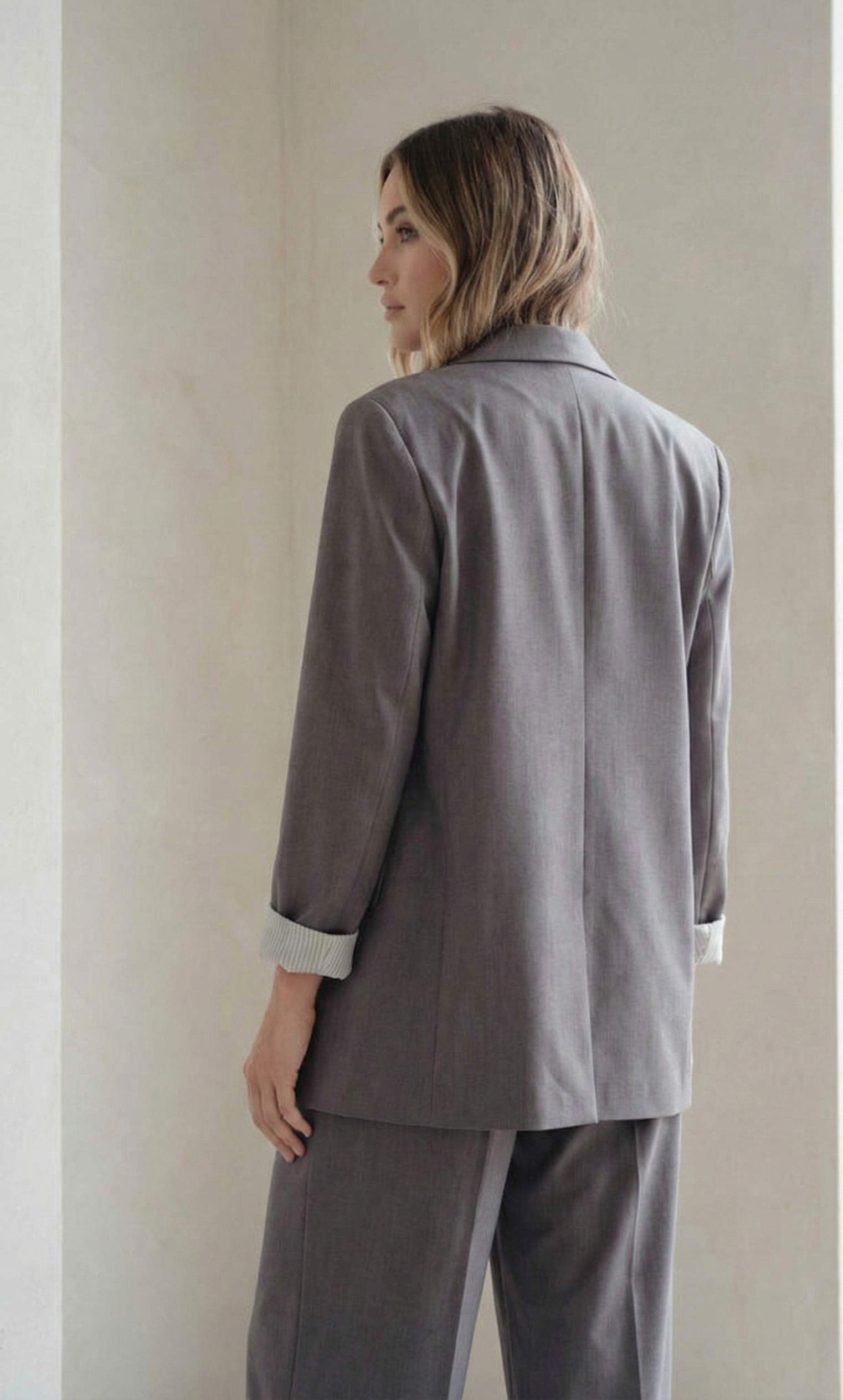 Blazer con polsini stampati